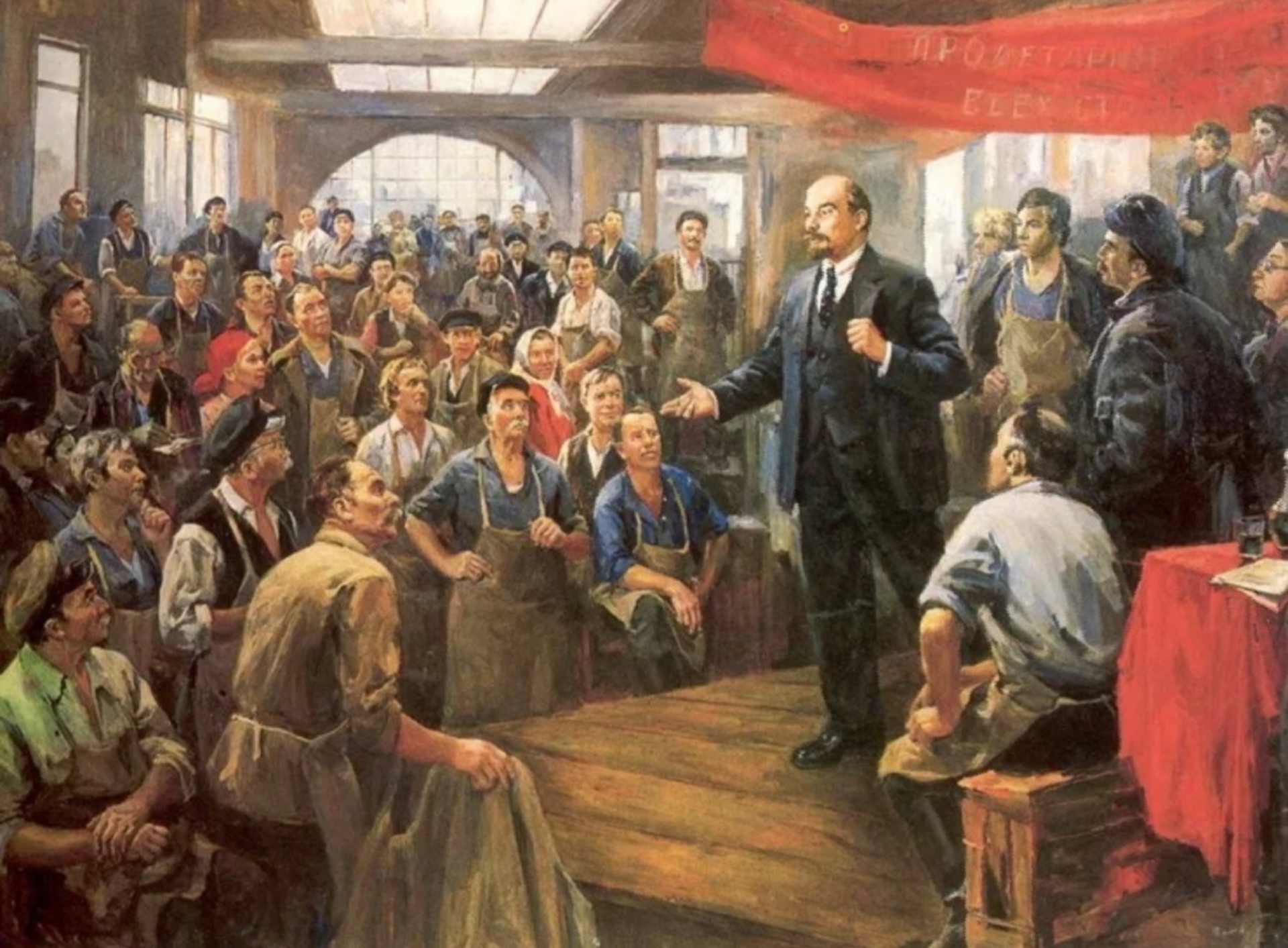 Партия общественный народ. Налбандян "в.и. Ленин в 1919 году". "Выступление Ленина на Путиловском заводе" (1929),.